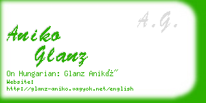 aniko glanz business card